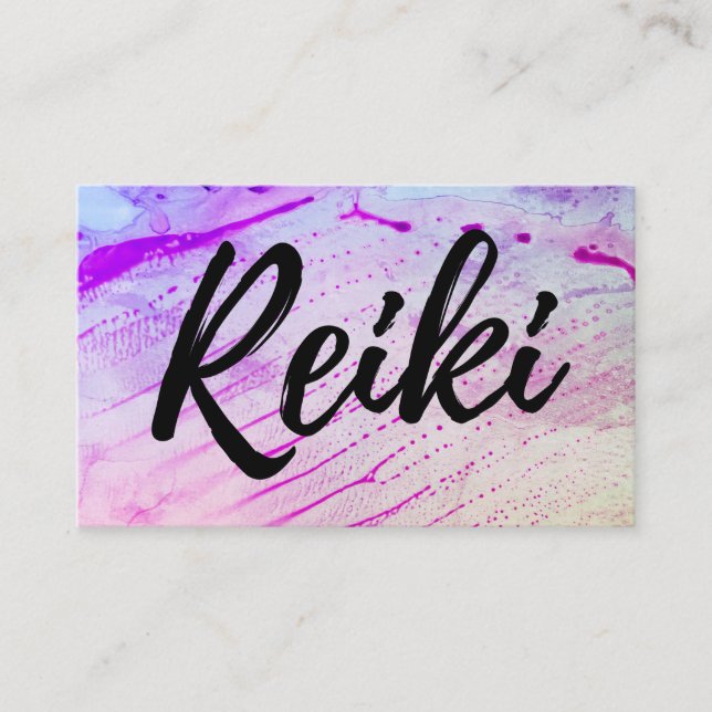 Carte De Visite Guérisseur principal de professeur de Reiki de (Devant)