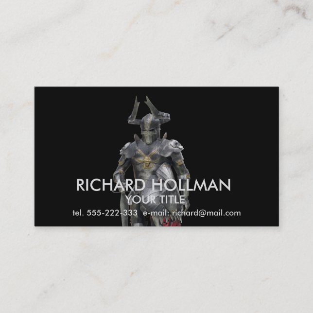 Carte De Visite Guerrier de fée (Devant)