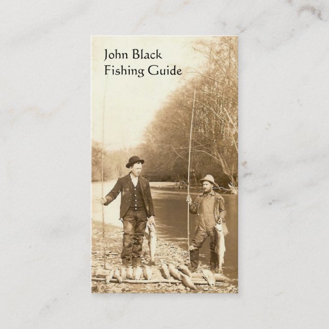 Carte De Visite Guide de pêche (Devant)