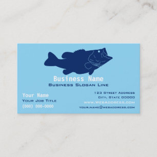 Carte De Visite Guide de pêche personnalisé au bar bass