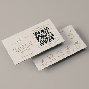 Carte De Visite Guide de soins après pose d'extensions de cils Min