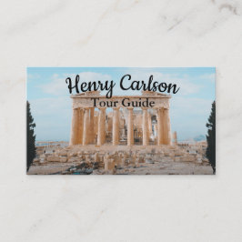 Carte De Visite Guide touristique Agent de voyage Turquoise