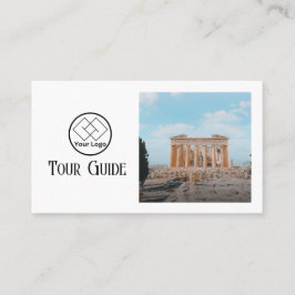 Carte De Visite Guide touristique Travel Agent Code QR élégant