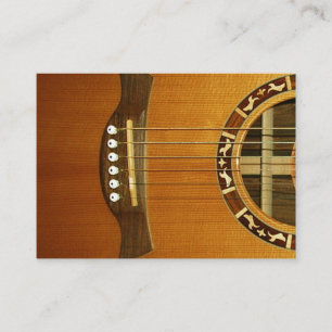 Carte De Visite Guitare acoustique de 6 ficelles