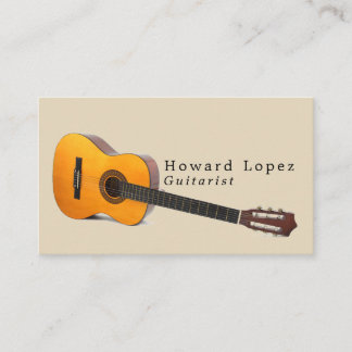 Carte De Visite Guitare acoustique, Guitariste, Musicien professio