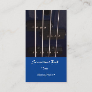 Carte De Visite Guitare de rock électrique