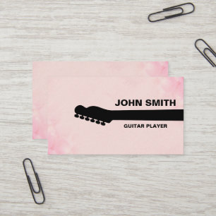 Carte De Visite Guitare Enseignant Musicien Musicien Personnalisé