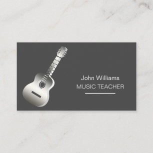 Carte De Visite Guitare Music Enseignant DJ Player Musicien