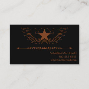 Carte De Visite Guitare Personnalisée Pays Musique Western Musiqu