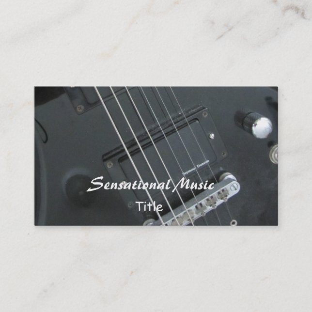Carte De Visite Guitares Musique sensationnelle (Devant)