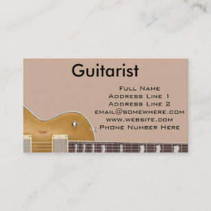 Carte De Visite Guitariste