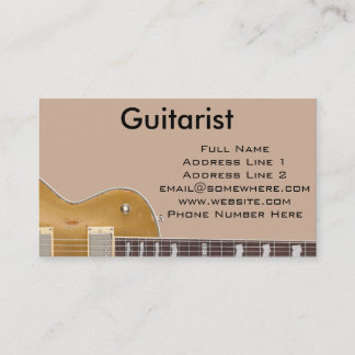 Carte De Visite Guitariste