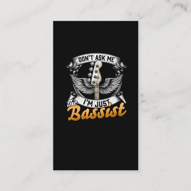 Carte De Visite Guitariste de musiciens de guitaristes de la citat (Devant)