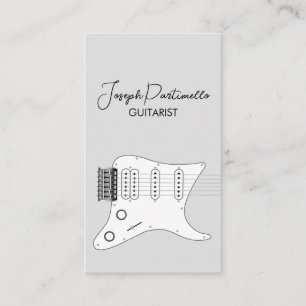Carte De Visite Guitariste Musique de Guitare
