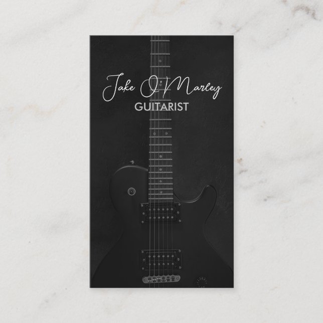 Carte De Visite Guitariste Musique de Guitare (Devant)