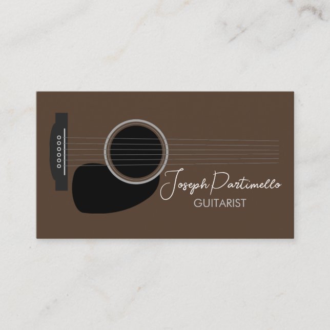 Carte De Visite Guitariste Musique de Guitare (Devant)