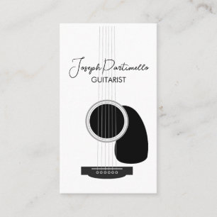 Carte De Visite Guitariste Musique de Guitare