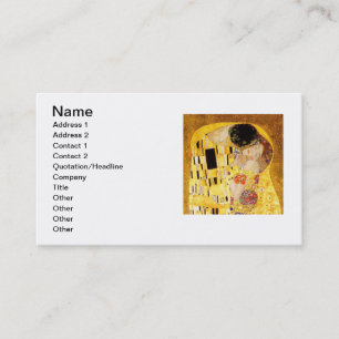 Carte De Visite Gustav Klimt La Peinture Classique Du Kiss
