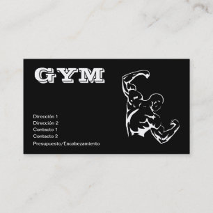 Carte De Visite GYM Bodybuilding
