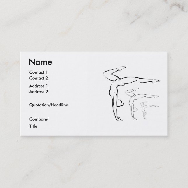 Carte De Visite Gymnastique (Devant)