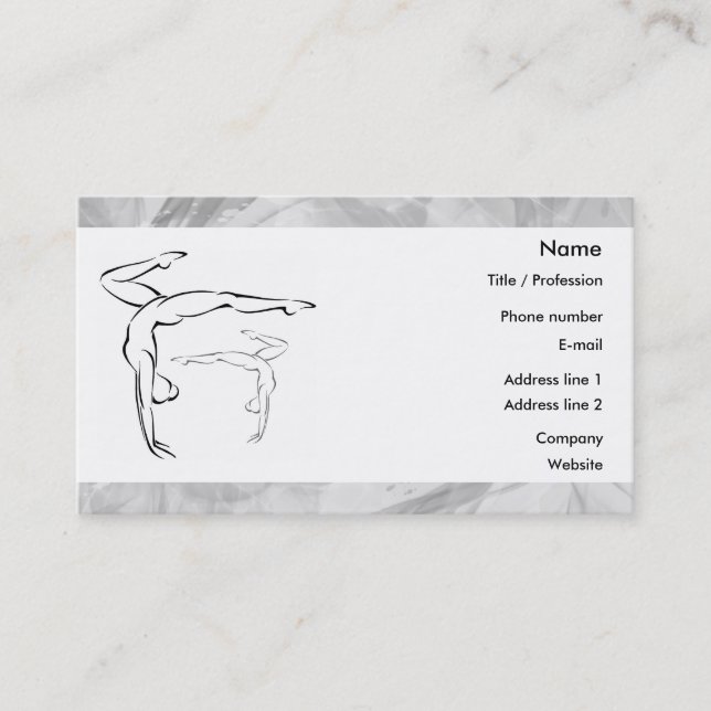 Carte De Visite Gymnastique 2 (Devant)