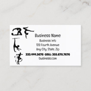 Carte De Visite Gymnastique Sport Fitness Rythmique