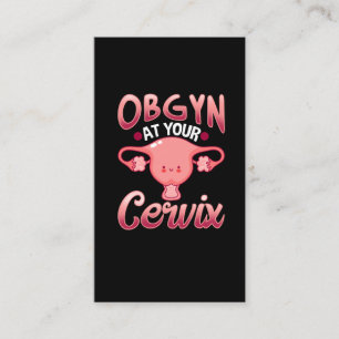 Carte De Visite Gynécologue obstétricien du Cube Cervix OBGYN