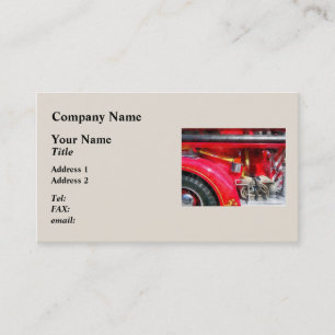 Carte De Visite Hache à feu et tuyau d'incendie