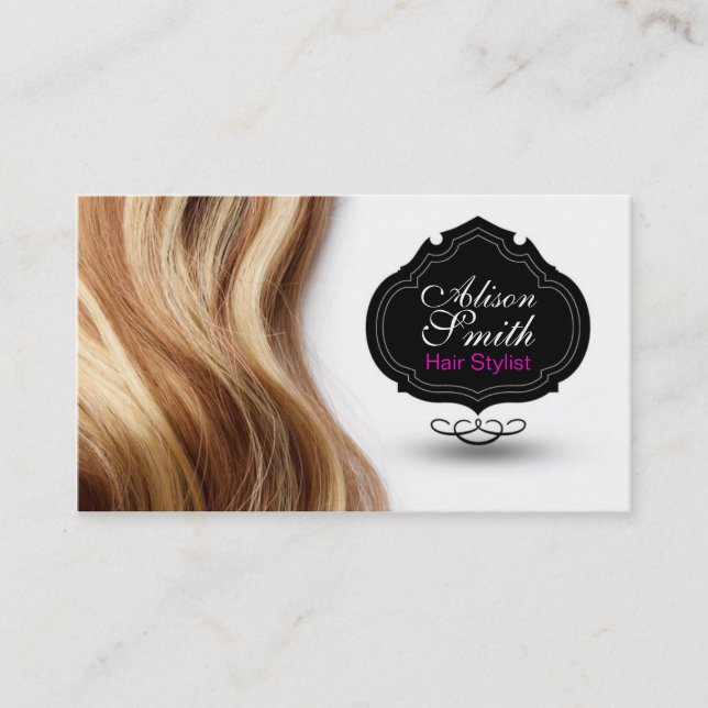 Carte De Visite Hair Stylist Business Card (Devant)