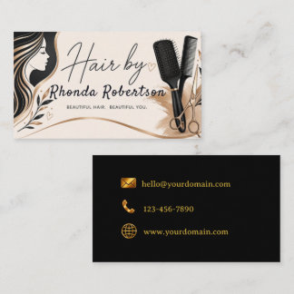 Carte De Visite Hairdresser Elegant Business Card