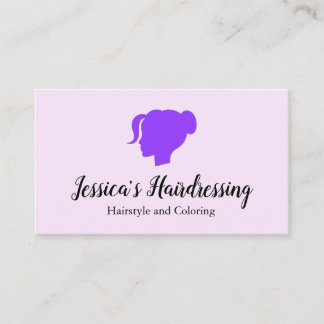 Carte De Visite Hairstylist Salon Minimalist Logo Business Card