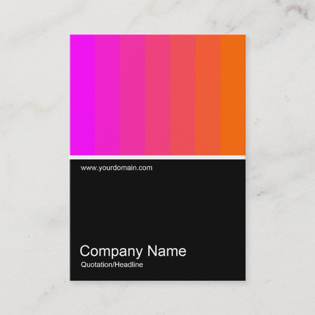 Carte De Visite Half&Half Photo 0120 - Magenta to Orange (Devant)