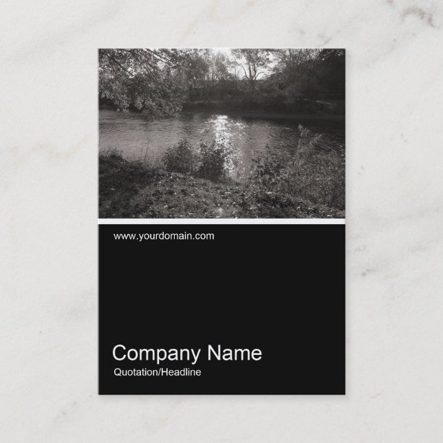 Carte De Visite Half&Half Photo 0268 - Automne dans le parc (Devant)