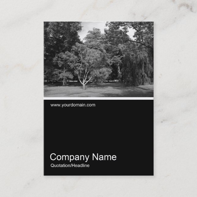 Carte De Visite Half&Half Photo 0330 - Arbres en été (Devant)