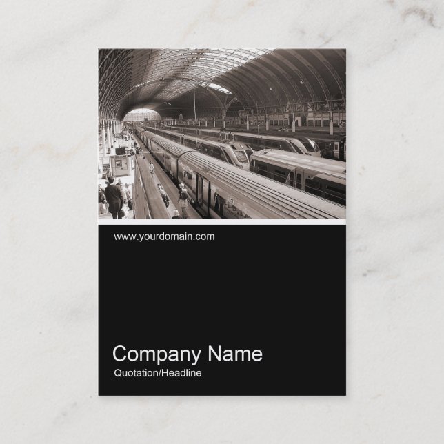 Carte De Visite Half&Half Photo 042 - Station Paddington - Londres (Devant)