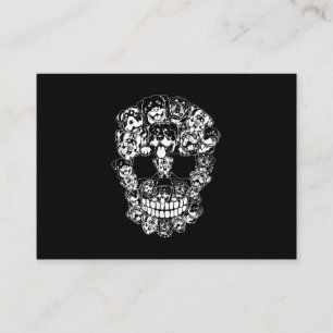 Carte De Visite Halloween Costume Skull Rottweiler