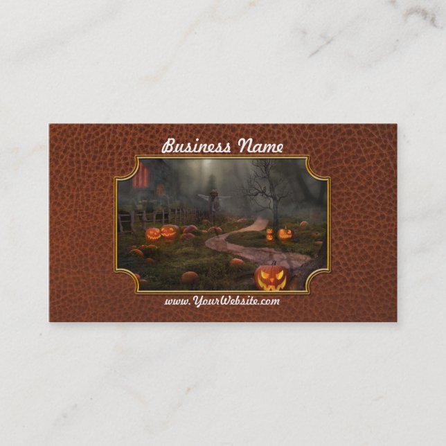 Carte De Visite Halloween - La veille d'Halloween (Devant)