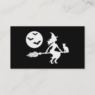 Carte De Visite Halloween Witch Merci de l'ordre des petites entre