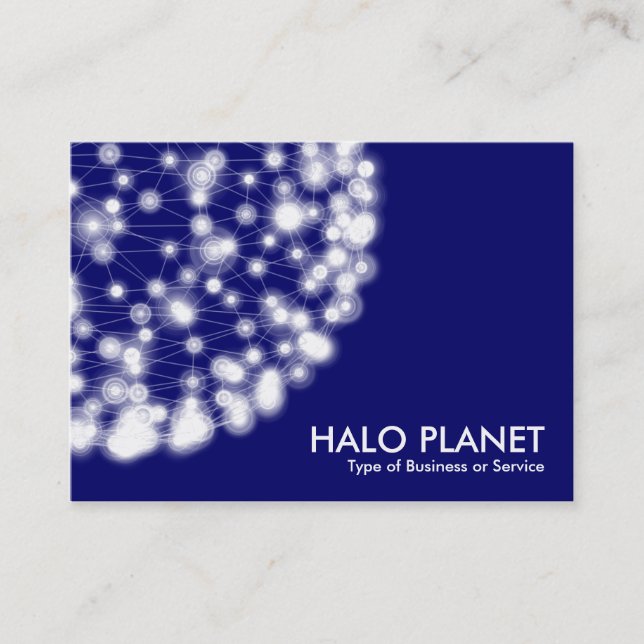 Carte De Visite Halo Planet - Marine profonde (Devant)