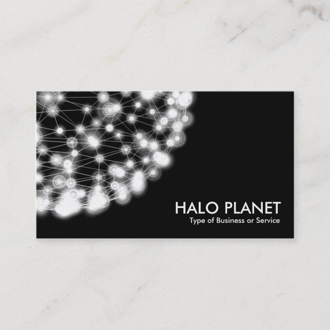Carte De Visite Halo Planet - Noir (Devant)