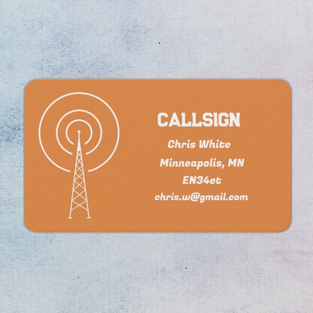 Carte De Visite Ham Radio (Amateur Radio)