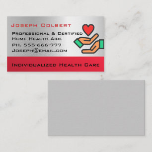 Carte De Visite Handicap Homecare Soins infirmiers Coeur de la mai