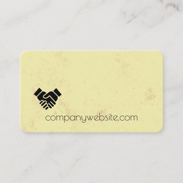 Carte De Visite Handshake Corporate (Devant)