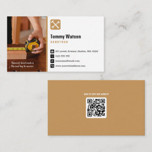 Carte De Visite Handy Man   Construction   Entrepreneur