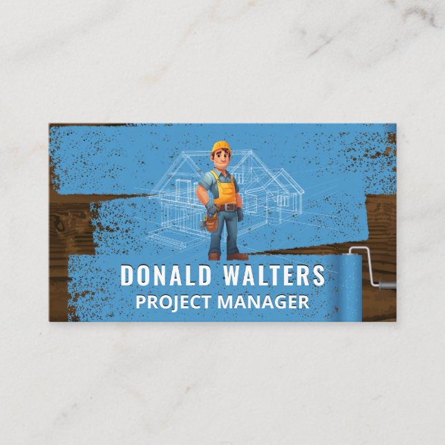 Carte De Visite Handyman avec outils | Réparation à domicile (Devant)