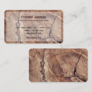 Carte De Visite Handyman de charpenterie en bois professionnel