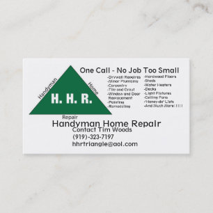 Carte De Visite Handyman_logo, réparation à la maison de