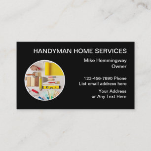 Carte De Visite Handyman Moderne Style Professionnel