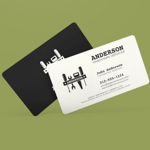 Carte De Visite Handyman Réparation de la maison affaires personna