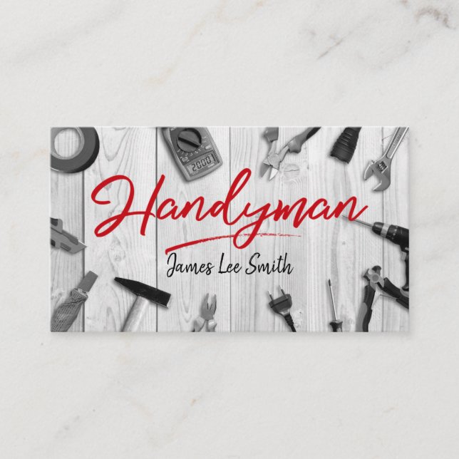 Carte de visite Handyman Services (Devant)